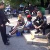 Video: NYPD Cracks Down On Bad Posture In Union Square Park